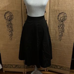 Collectif Black Swing Skirt